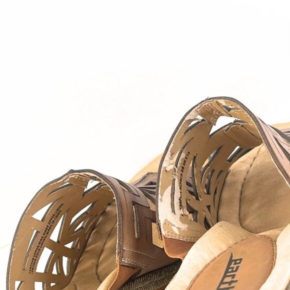 Earth | Women's  Slip on Leather Wedge Sandals Size 8 - Picture 10 of 14